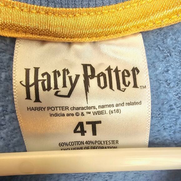 Girls Harry Potter Blue Dress with Patches & Graphics - Picture 6 of 6